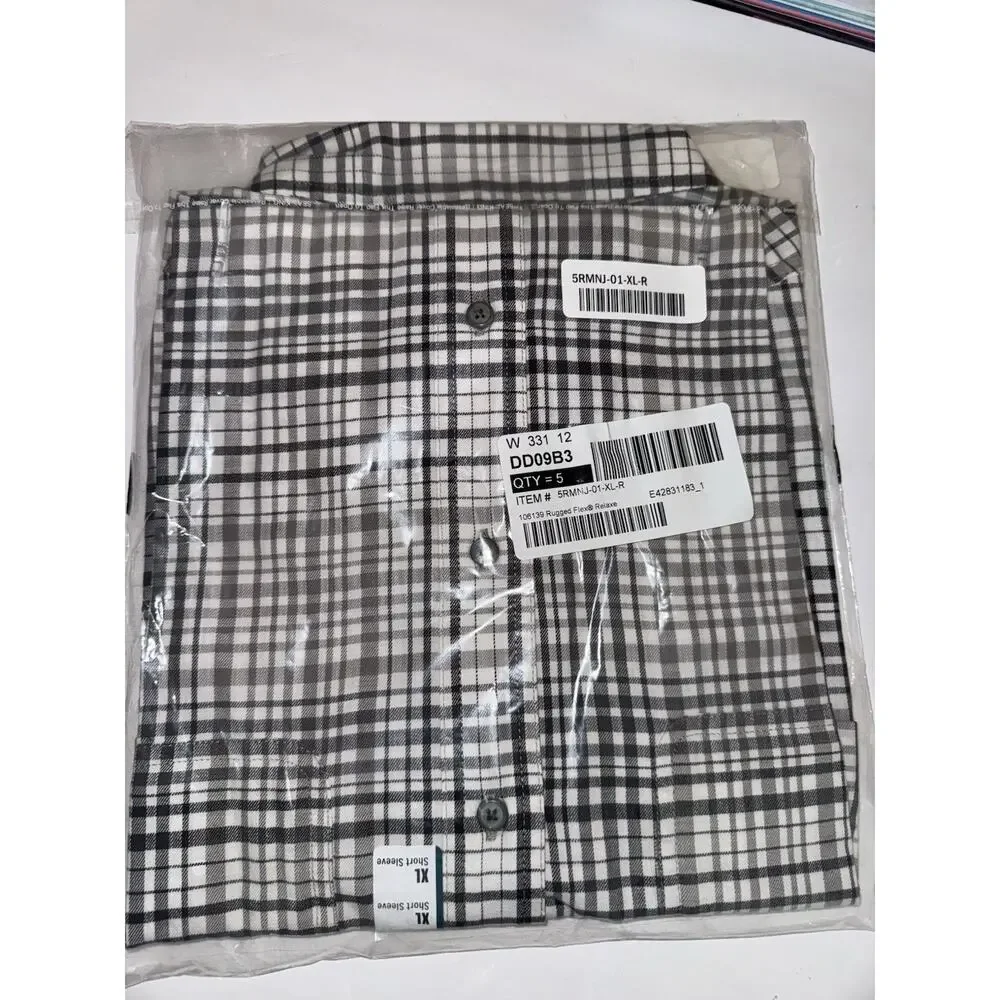 NWT Carhartt Mens Shirt Rugged Flex Relaxed Fit Lightweight Short Sleeve XL Gray - Picture 7 of 7